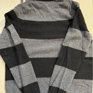 Men's Sporting Life Black and Gray Striped Sweater